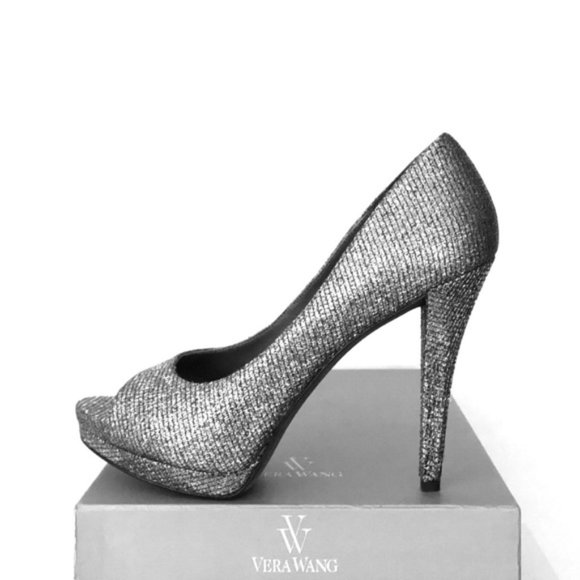 Vera Wang Shoes - VERA WANG Collection Selima Silver Pumps